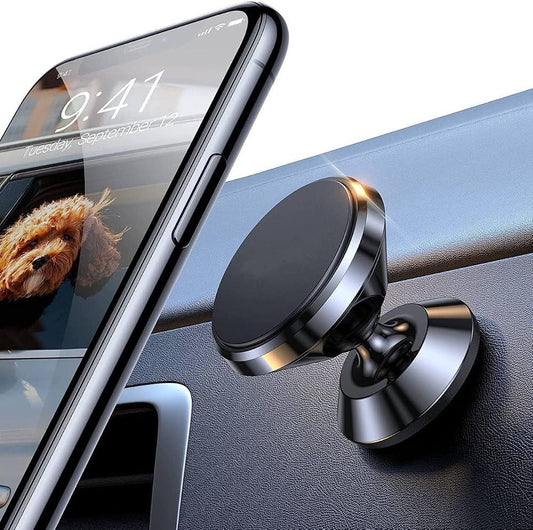 Magnetic Car Phone Holder – 360° Rotating Air Vent Mount