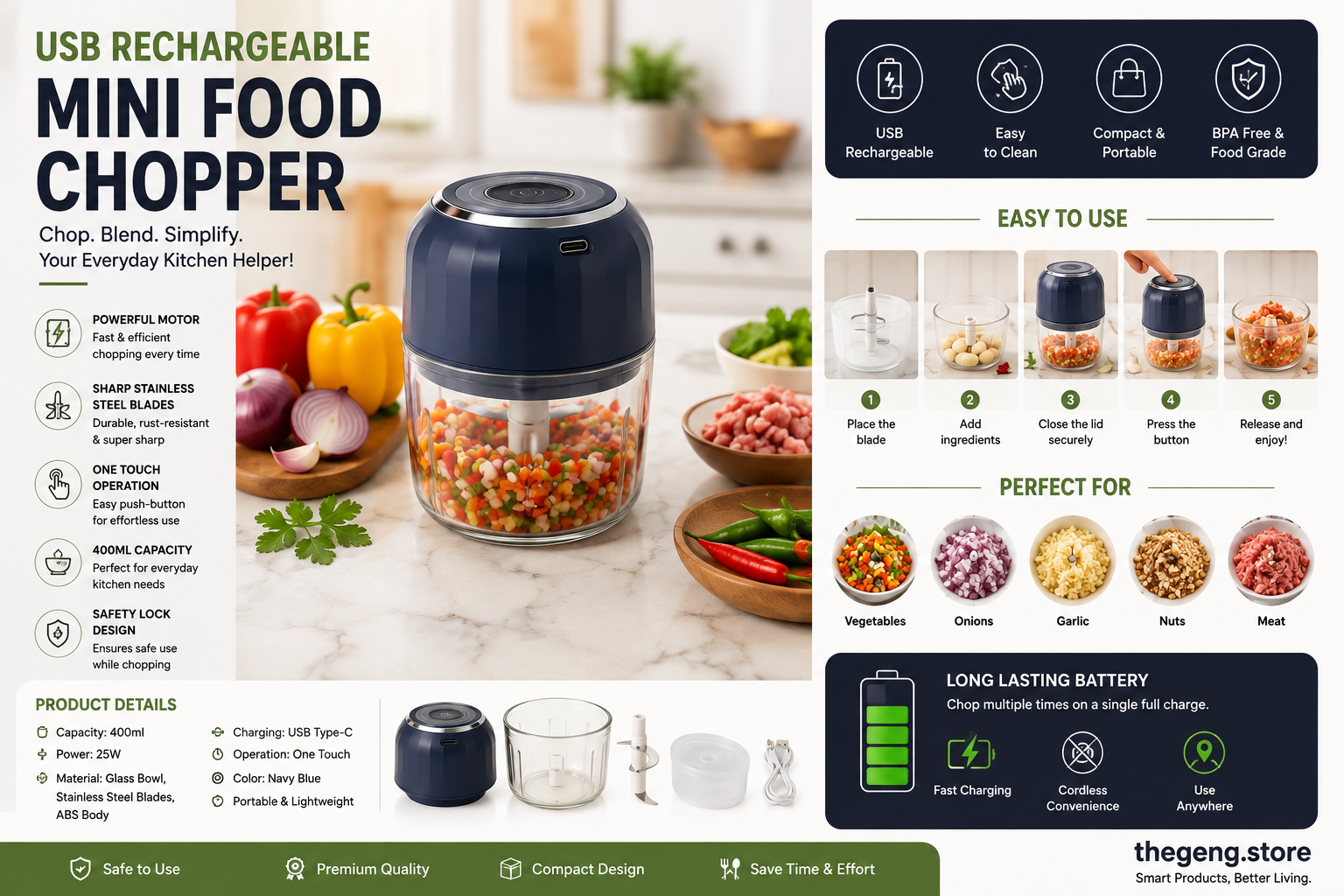 Mini Electric Chopper